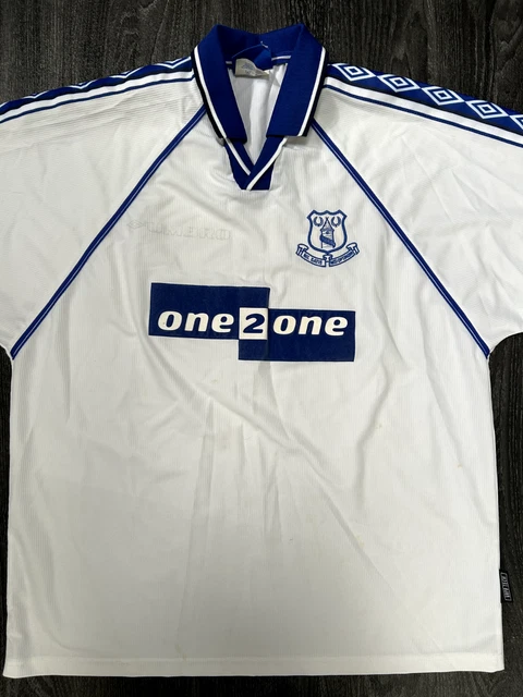 Maillot Extérieur Everton 1996/1997 Umbro - Taille M - Occasion - Collector Football