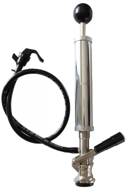 Draft Beer Party Hand Pump Keg Tap Sankey Kegerator D System 8" & Extra Faucet