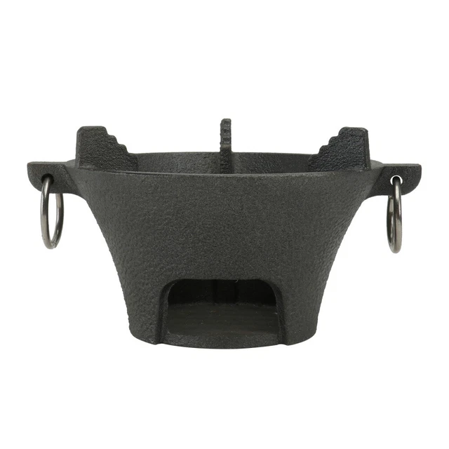 1pc Poêle en fonte Gril Poêle à Barbecue portatif Gril Gril d'intérieur