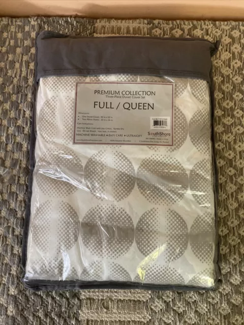 South Shore Fine Linens Premium Collection 3 pc Duvet Cover Full/Queen Kaki @