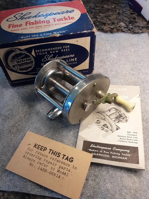 VINTAGE SHAKESPEARE DIRECT Drive No 1950 Model FC Fishing Reel SUPER CLEAN $45.00 - PicClick CA VINTAGE SHAKESPEARE DIRECT Drive No 1950 Model FC Fishing Reel SUPER CLEAN $45.00 - PicClick CA