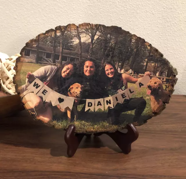 Gifts for Mom Mothers day gifts Photo on Wood Slice Wood Memorial Plaque