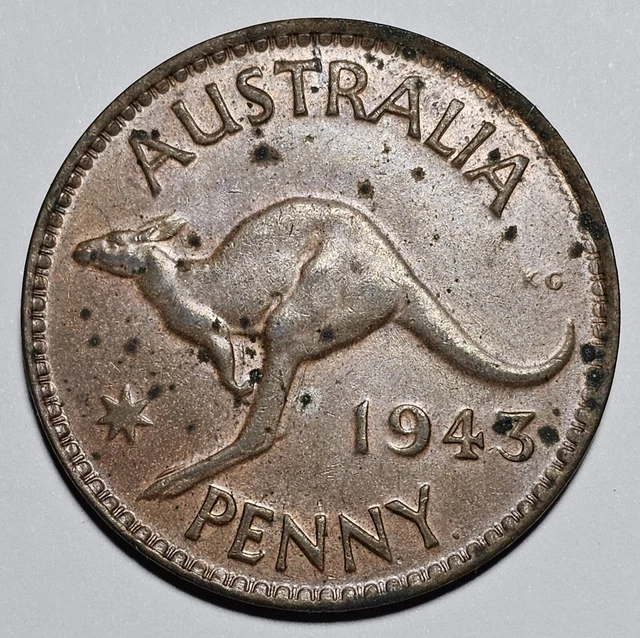 1943 Australia One Penny Coin (FB1-116))