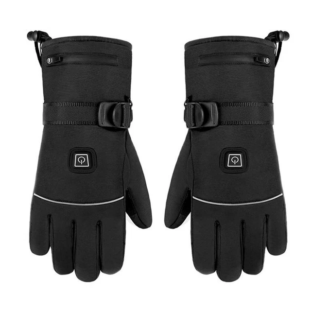 2X Gants Chauffants électriques Chauds Gants De Chaleur Thermique Ski Escalade 3