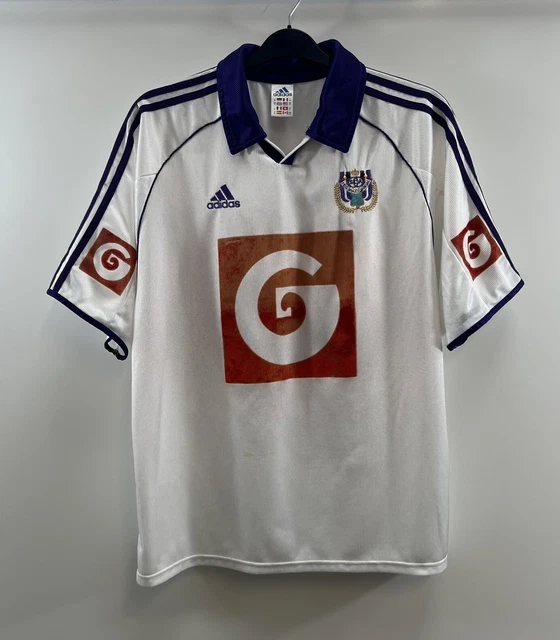 ANDERLECHT PLAYER ISSUE Home Football Shirt 1999/00 Adults XL Adidas
