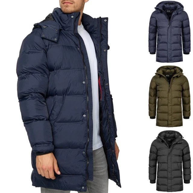SANDRO POLAR NEW Veste Homme Grand à Capuche Bas Rembourré Noir Parka EUR 333,93 - FR