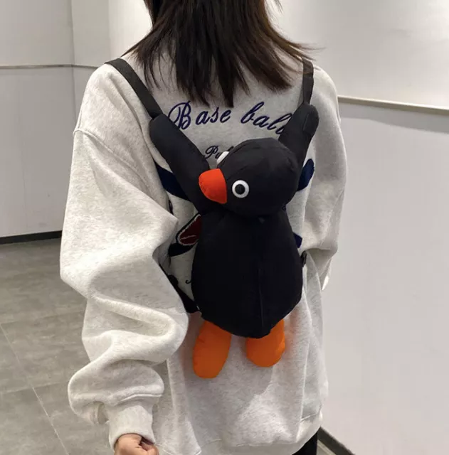 Cute Pingu Penguin Banpresto Plush Backpack Stuffed Toy Doll 38Cm Bag