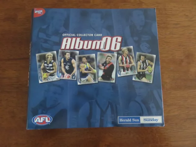 2006 Herald Sun Afl Footy Album And 192 Card Base Set. Mint Condition.