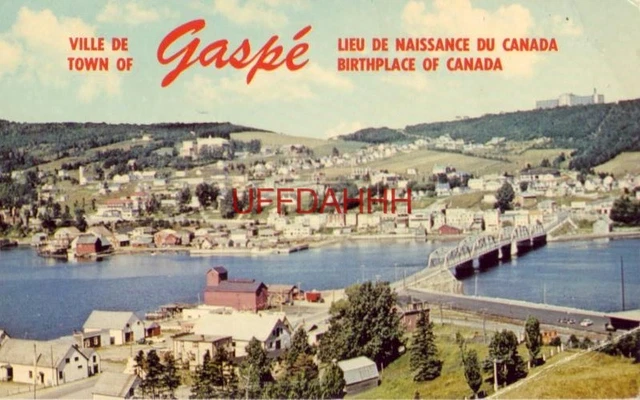 Ville De Gaspe, Lieu De Naissance Du Canada - Prise De L'autre Cote De La Baie