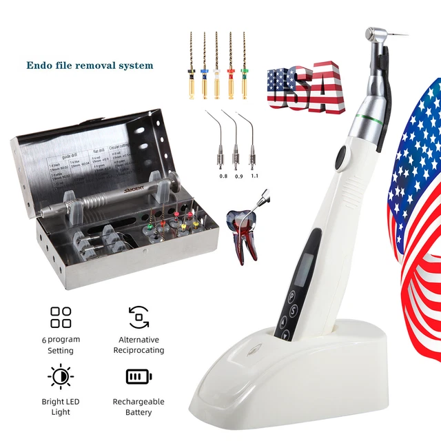 Dental Broken Root Canal File Extractor /Wireless 16:1 LED Endo Motor DS