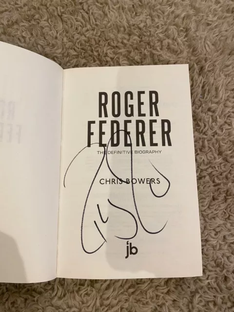 Roger Federer Hand Signed Book Autograph Verified COA Official Tennis Legend