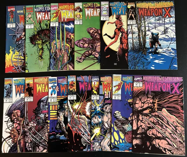 Marvel Comics Presents: Wolverine 72-84 (Entire Weapon X Series) (Lot of 13) 