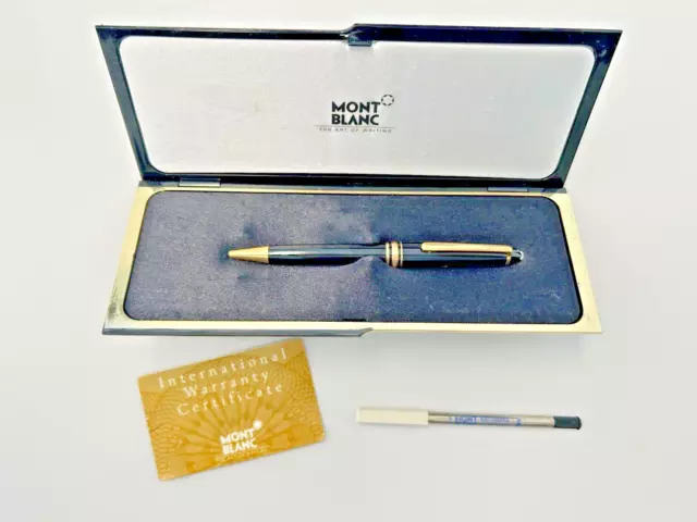 Montblanc Meisterstuck Penna Sfera MAI USATA circa 1990 con SCATOLA e ricambio