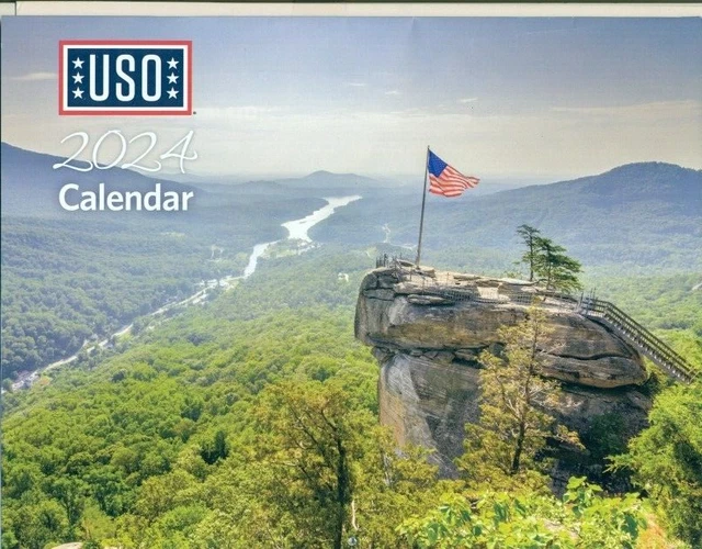 COLLECTIBLE CALENDAR 2024 Uso Soldiers Dogs Flags Salute