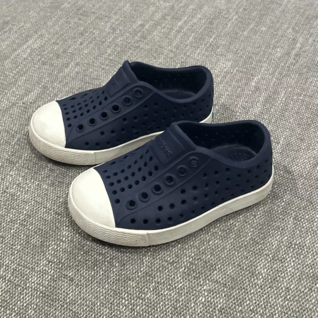 Native Shoes Toddlers Boys 5C Jefferson Navy Blue Slip-On