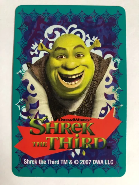 Dreamworks Kids Cartoon Shrek Ogre Monster Swap Playing Card: Silhouette Dragon 3