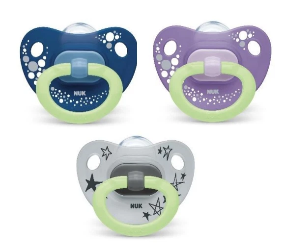 Nuk - Chupete Happy Nights Con Efecto Luz (2er Pack) Varios Tamaños