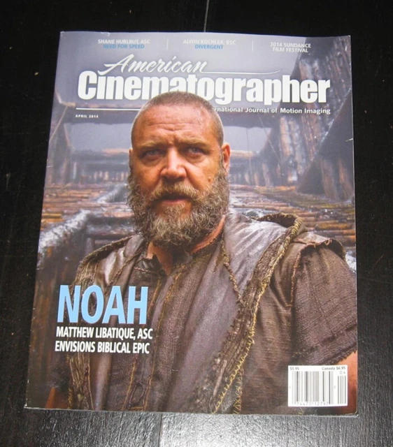 AMERICAN CINEMATOGRAPHER MAGAZINE Russell Crowe NOAH Shailene Woodley