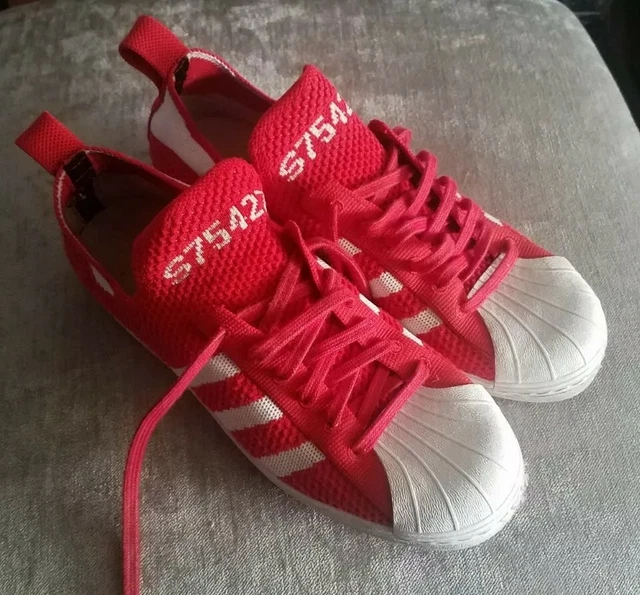 Adidas originals superstar hot sale 80s primeknit red
