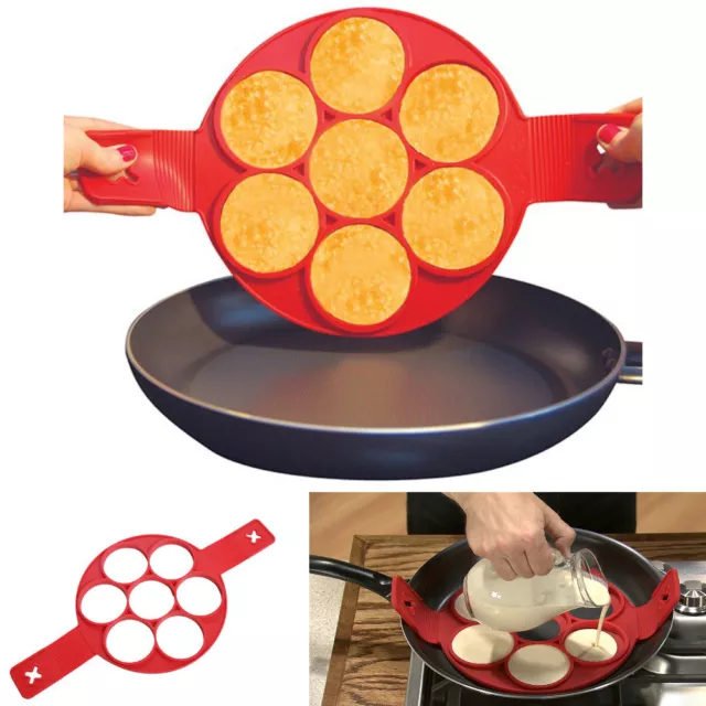 STAMPO PADELLA IN silicone per pancakes frittelle omelette