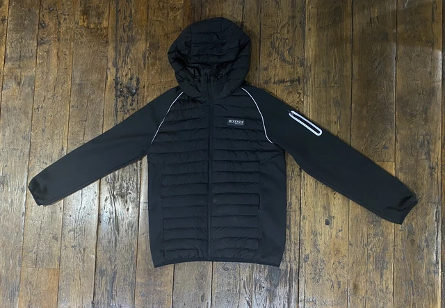 MCKENZIE MEN S NEW Chase Jacket BLACK Camo Reflective Hood