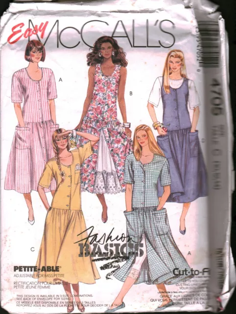5994 VINTAGE MCCALLS SEWING Pattern Misses Very Loose Fitting
