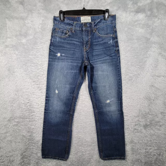 Aeropostale Jeans Mens 27x28 Blue Denim Essex Straight Leg 29x27