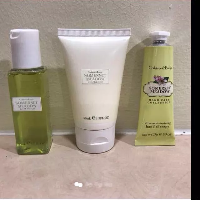 crabtree evelyn somerset meadow lotion gel gift set