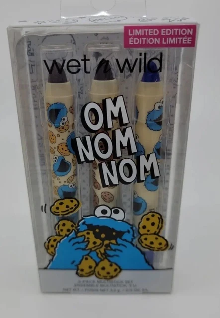 Wet n' Wild Om Nom Nom 3-Piece Multi stick Set Sesame Street - LIMITED EDITION!