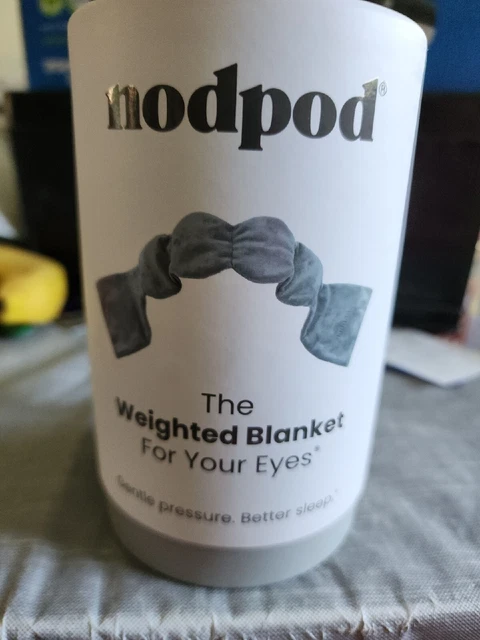 Manta ponderada sin aroma lavable gris Nodpod para tus ojos caja abierta