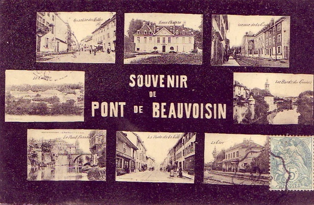 CPA 38 ISERE La Tour du Pin Chartreuse-Guiers SOUVENIR de PONT-DE-BEAUVOISIN1906