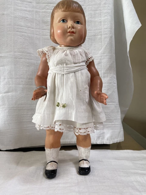 Ancienne Poupée Petitcollin – Jeanne D'Arc – Celluloïd – 38 Cm – 1925 – Très Bon état