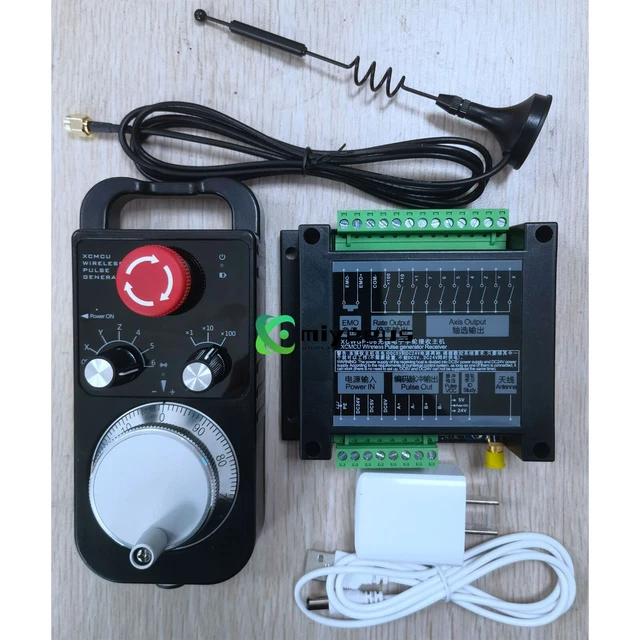 XC Wireless Pulse Generator Handle Unit CNC XCMPG w/ Emergency Stop Function