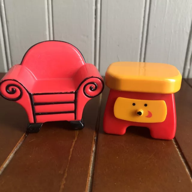 VINTAGE BLUE’S CLUES Blues Clues Side Table Drawer /Chair Cake Topper