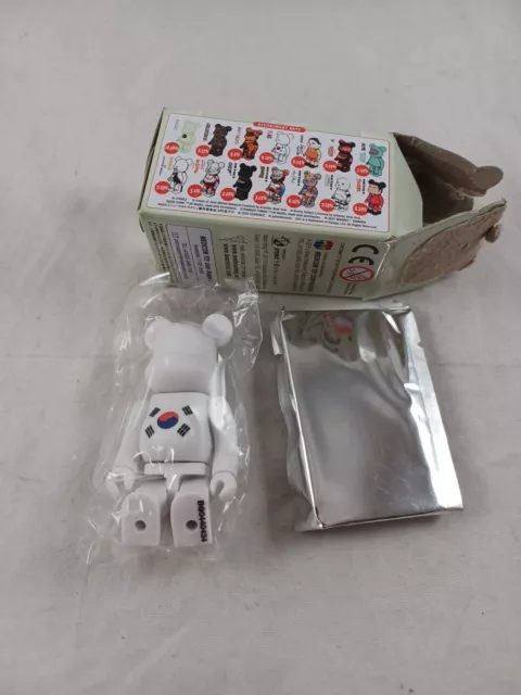 Bearbrick Series 44 Flag South Korea 100% (Opened Blind Box & Card Included)