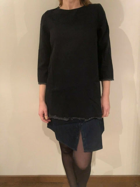 Robe En Jean Débardeur ZARA - Taille S - Longueur Genou - Occasion Très Bon état