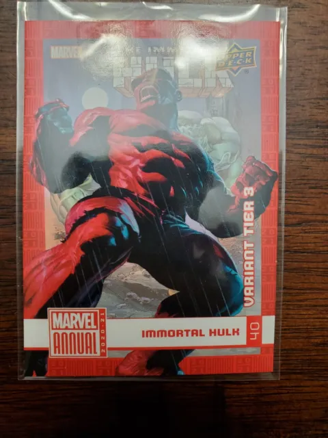 IMMORTAL HULK / Marvel Annual 2020-21 (UD 2022) BASE Card #40 - VARIANT TIER 3