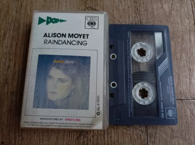 Alison Moyet Raindancing Cassette Audio Tape K7 Official Indonesia Press K7 Mc