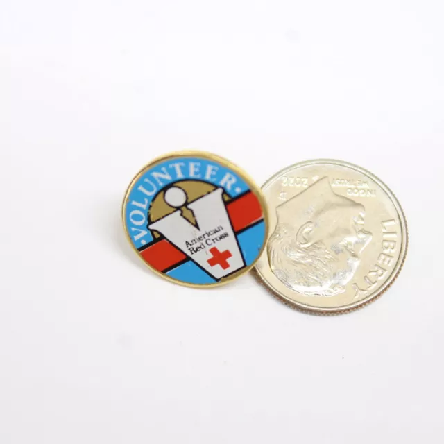 American Red Cross Volunteer Pin Lapel Enamel Collectible 2