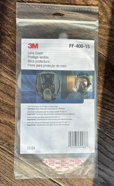 3M™ Lens Cover FF-400-15, Accessory (Pack of 25) Brand New