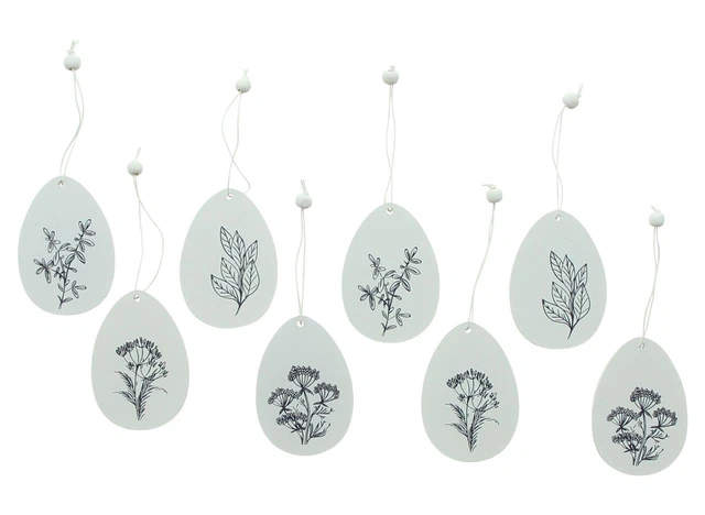 Salvare Set 2x Hänger " Fiori ",8er Set,Uova di Pasqua Con Motivo Haengedeko 2
