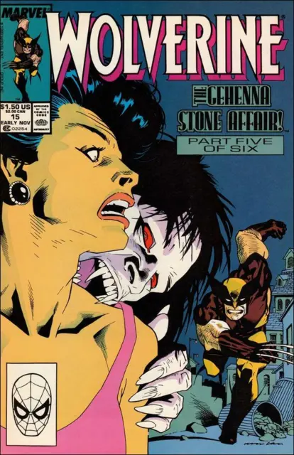 Wolverine #15 9.2 (W) NM- Marvel Comics 1989 STOCK PHOTO