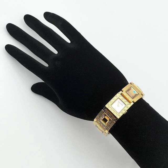 Christian Dior Wrist Watch Gold Quartz La Parisienne Women's Vintage
