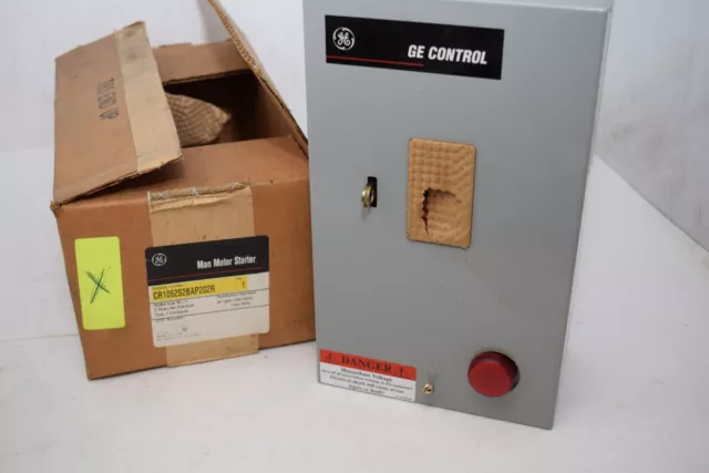 NEW GE CR1062S2BAP202R Manual Motor Starter Size 1 2 Poles 120V