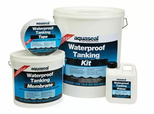 Everbuild Aquaseal Tanking kit, Waterproof, Wetrooms, Showers, Bathrooms