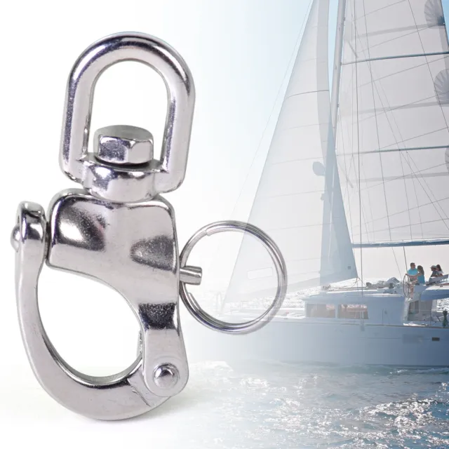 Snap Shackle Small Swivel Bail Stainless Steel Marine Boat Yacht Hardware FR