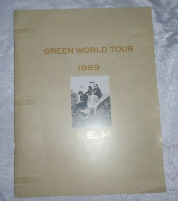 R.e.m. 1989 Green World Tour Concert Program Book Michael Stipe Rem