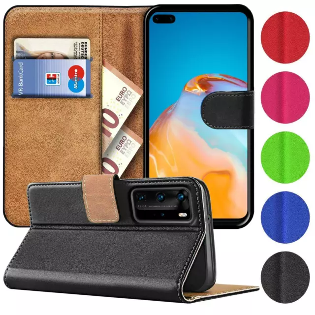 Handy Hülle für Huawei Modelle Case Schutz Tasche Cover Basic Wallet Flip Etui