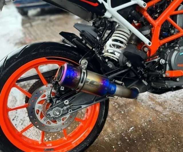 KTM Duke 125 390 2020 azul quemado gp silenciador tubo de escape RC390