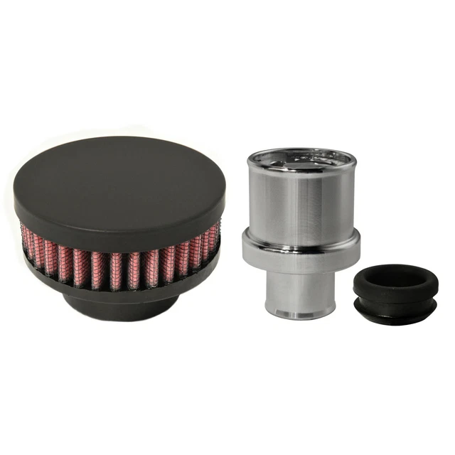 VALVE COVER BREATHER PushIn Holley Sniper 1.2" PCV Port (Flat Black